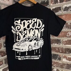 BOXSET Speed Demon Honda Integra DC5 Car Los Angeles/Tokyo Puffy Paint Logo Tee